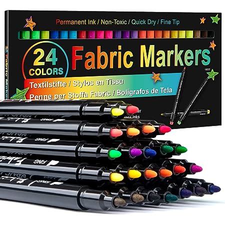 fabric markers metallic|fabric markers permanent for clothes.